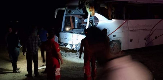 حادثه برای اتوبوس مسافربری محور تهران بهبهان