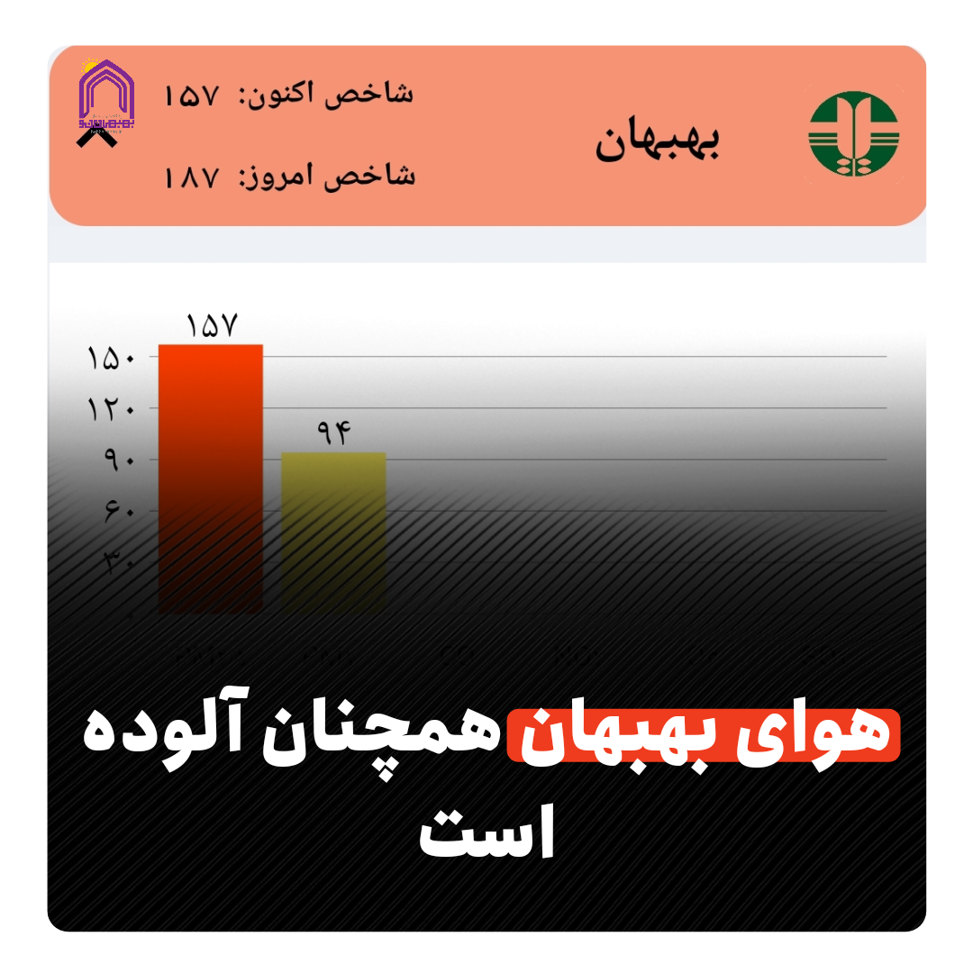 هوای بهبهان همچنان آلوده است